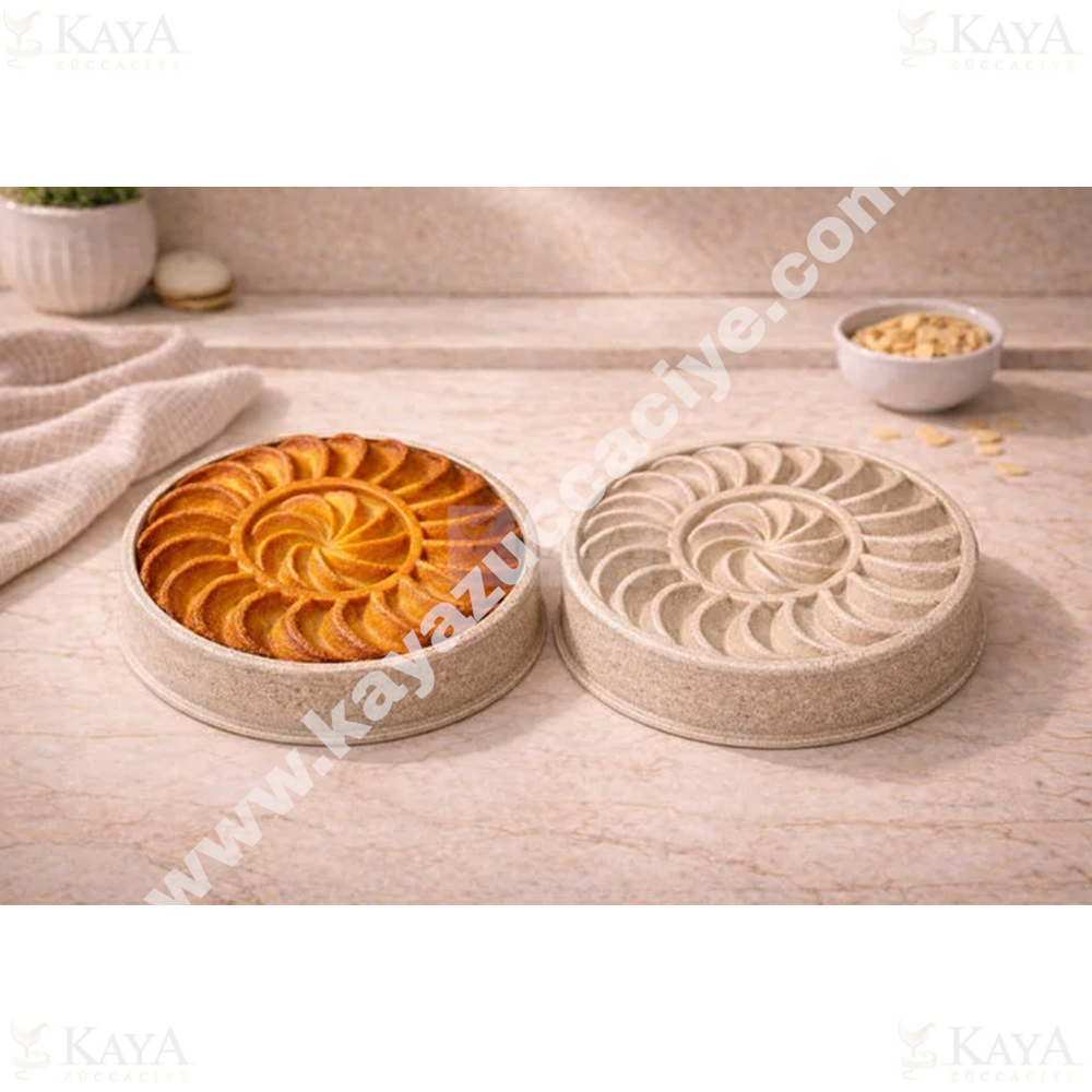 LAVONNİ DÖKÜM GRANİT TURTA KALIBI KREM PRM-014 1*12