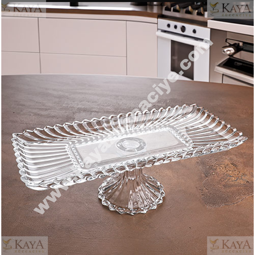 KSV CAM JNW AYAKLI SUNUMLUK DİKDÖRTGEN PE-5715JNW 38x17.5 CM 1*6