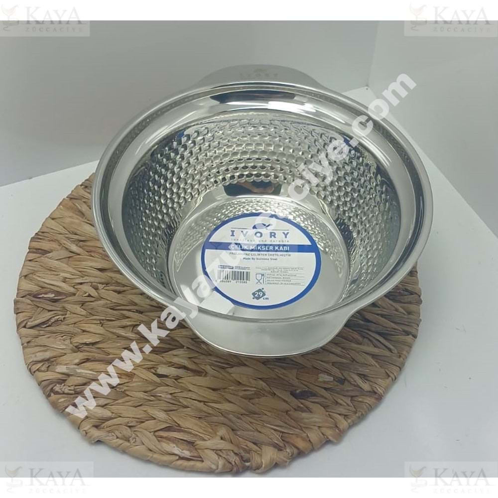 BZD IVORY MİKSER KABI ÇELİK 29 CM 1*60