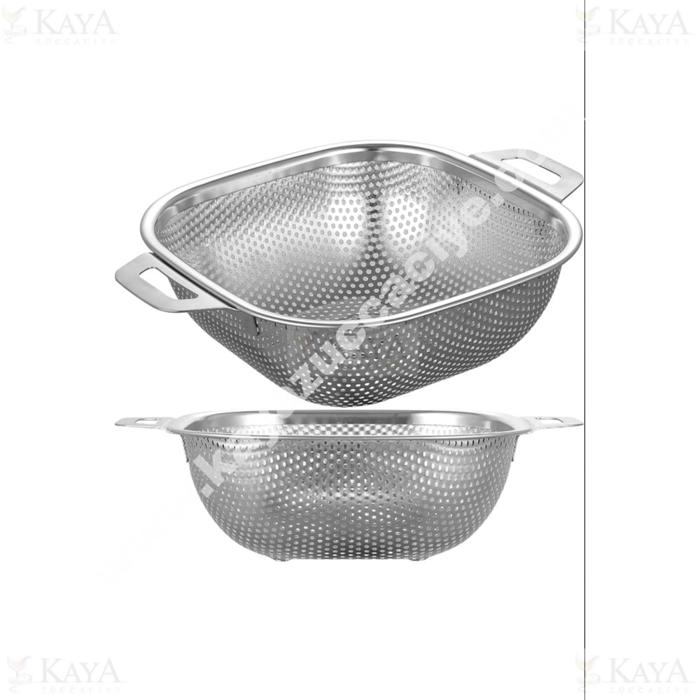 BZD IVORY SÜZGEÇ ÇELİK KARE SEPET SÜZGEÇ 22 CM 1*60