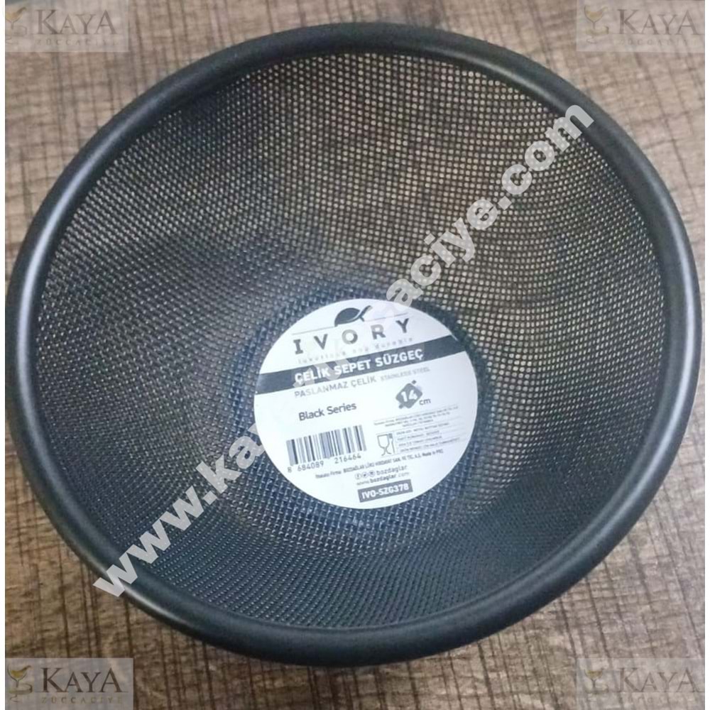 BZD IVORY SÜZGEÇ SİYAH TEL SEPET SÜZGEÇ 14 CM 1*120