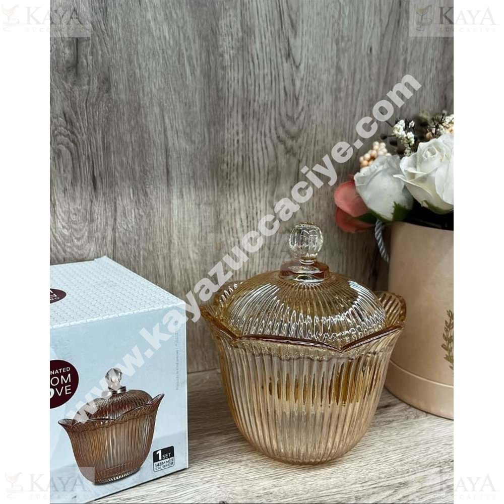 DELİ GLASS CAM LUSTERLİ BÜYÜK ŞEKERLİK 1*16