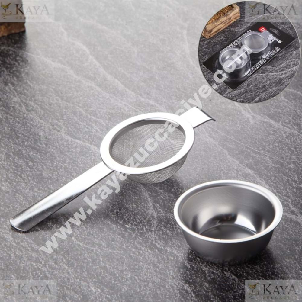 THN SÜZGEÇ ÇAY ÇELİK PASLANMAZ ALTLIKLI 1*72