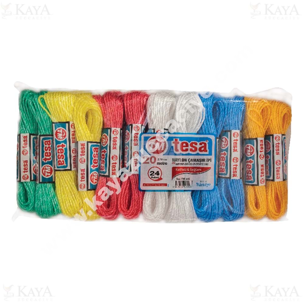 DOLLY TESA PLASTİK ÇAMAŞIR İPİ 20 MT 1*24