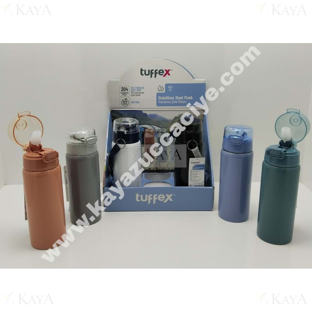 TUFFEX ÇELİK MATARA TRENDY 600 ML 1*6