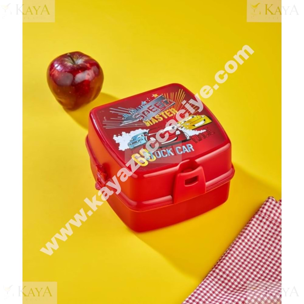 TUFFEX BESLENME KABI KAŞIKLI BÖLMELİ ARABA LUNCH BOX 1*36