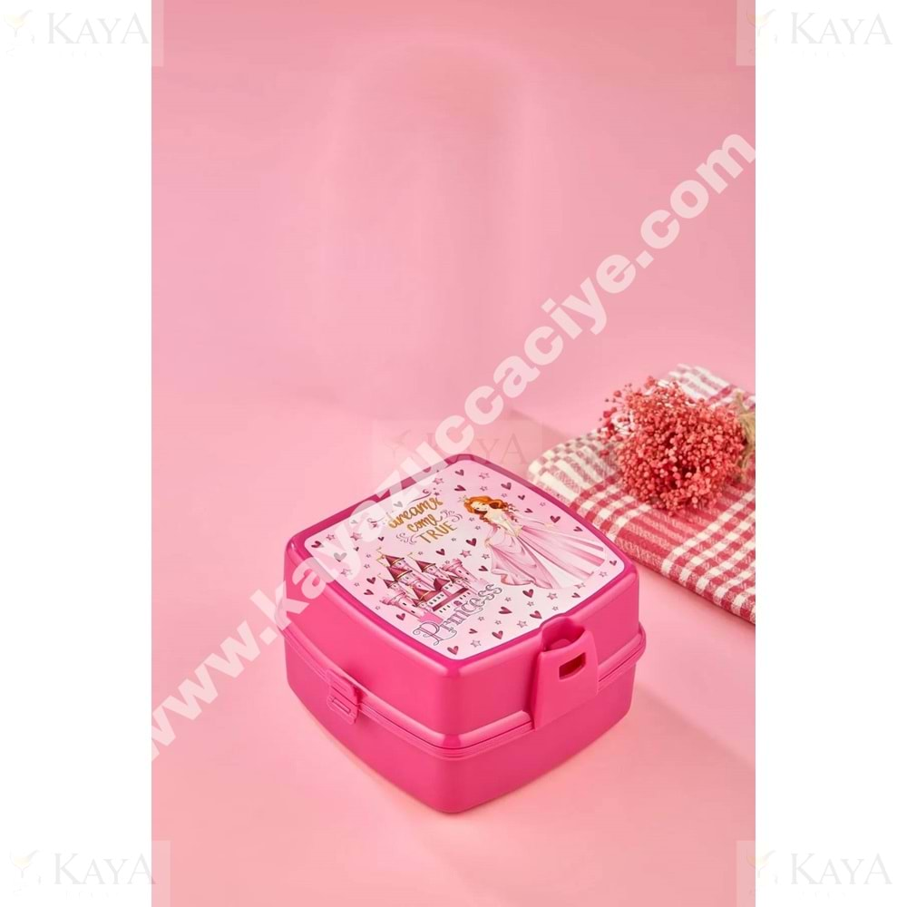 TUFFEX BESLENME KABI KAŞIKLI BÖLMELİ PRENSES LUNCH BOX 1*36