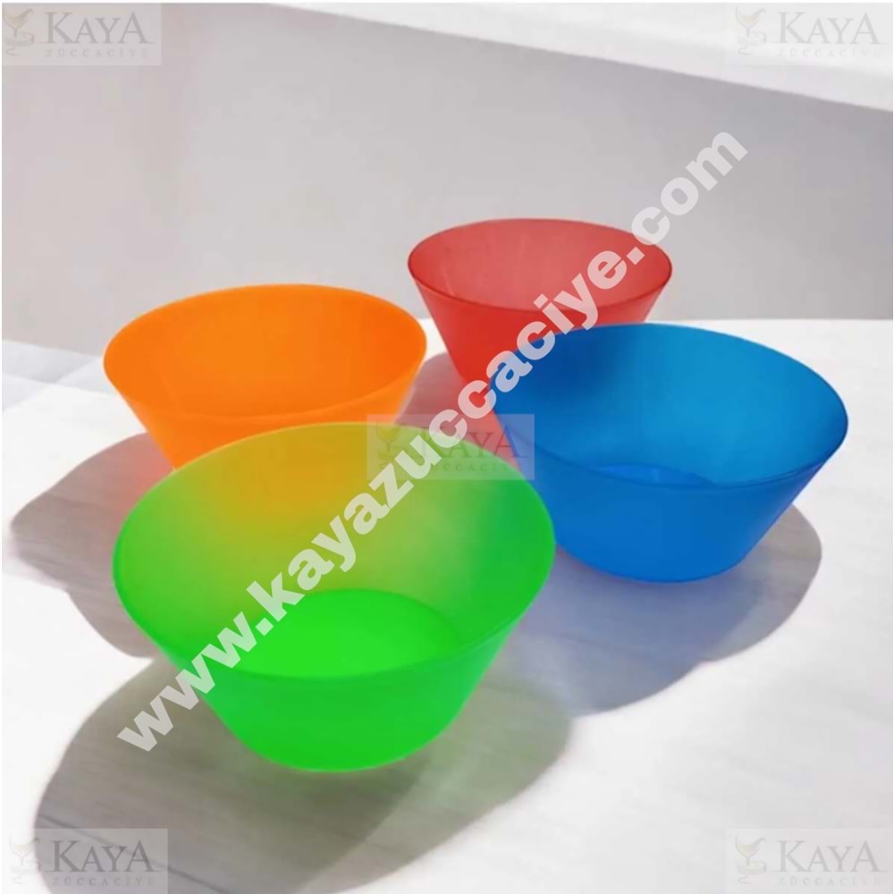 TUFFEX 4 PARÇA RENKLİ KASE SETİ 1*24