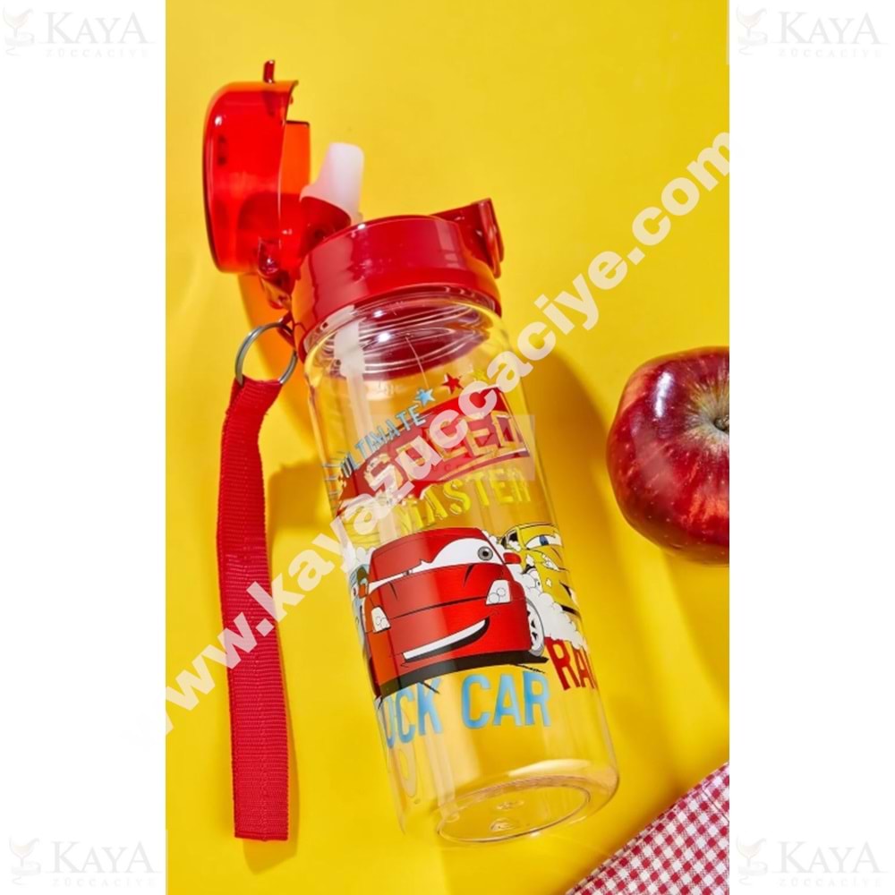 TUFFEX ÇOCUK ARABA MONO PİPETLİ MATARA 500 ML 1*24