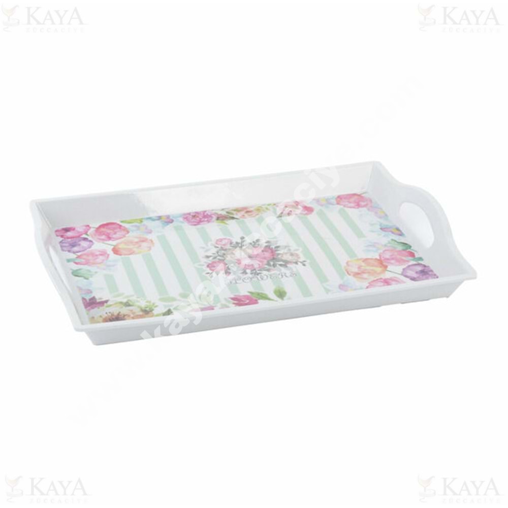 TRİA MELAMİN TEPSİ ORTA EKO KULPLU TEPSİ 27x39 CM ML041E 1*25