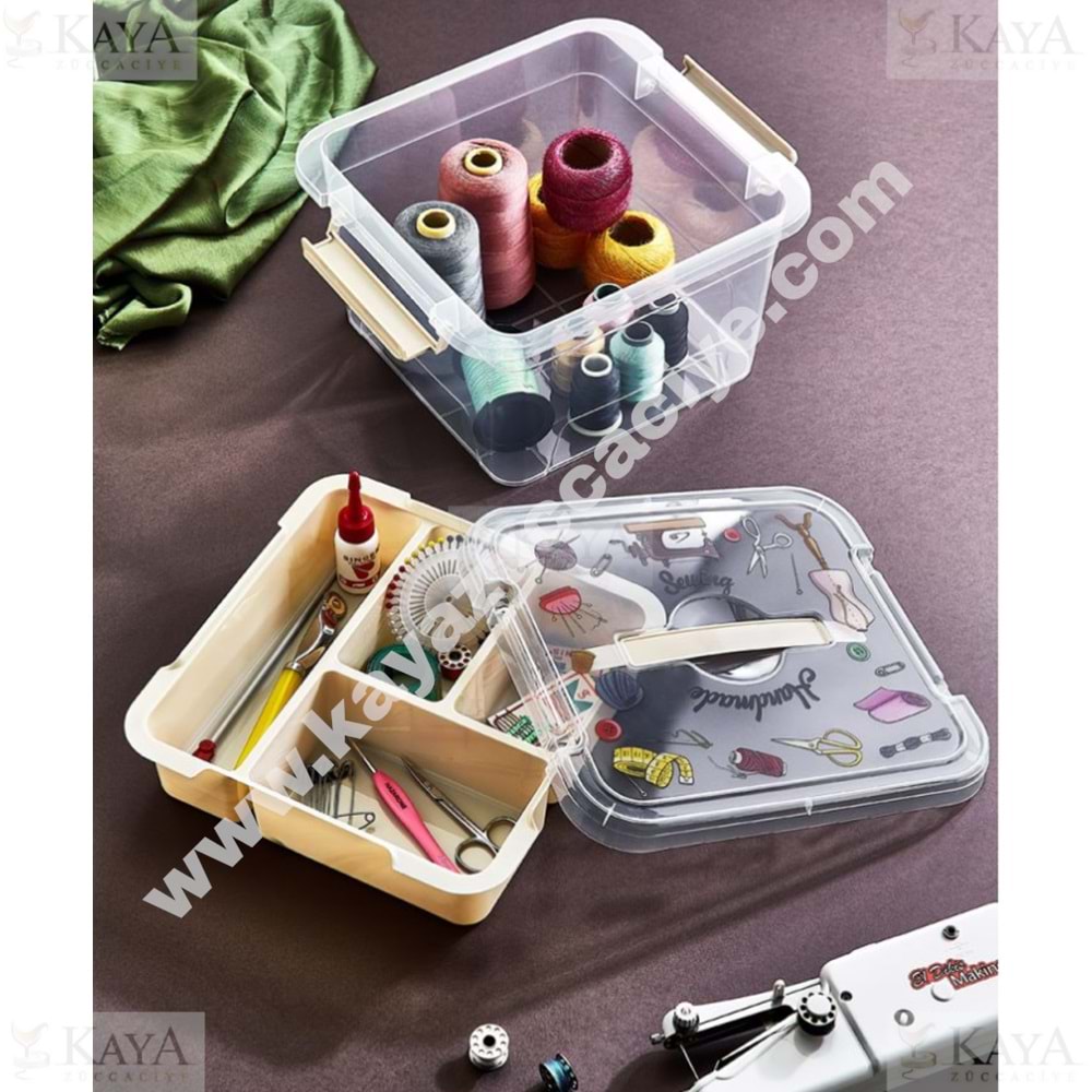 SMARTWARE BÖLMELİ DİKİŞ KUTUSU 6 LT 1*12