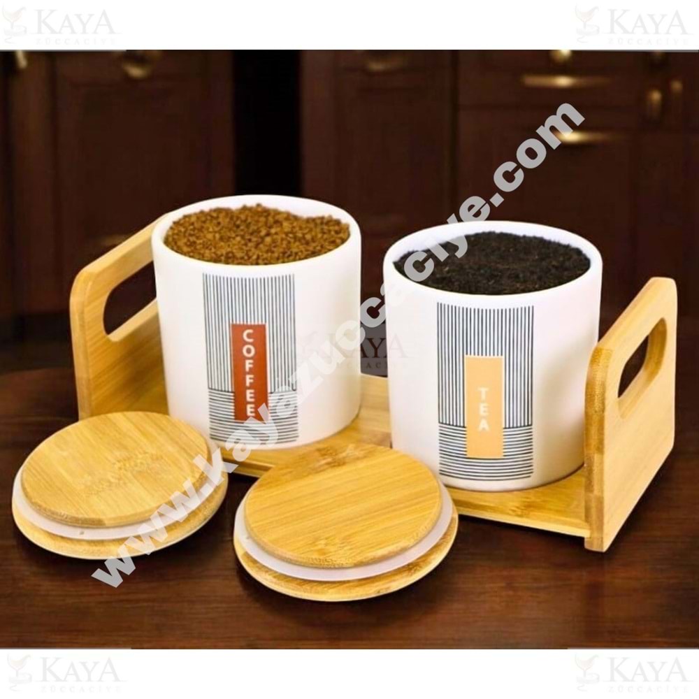 TUTKU AHŞAP STANDLI 2 PARÇA BAHARAT SETİ 1*12