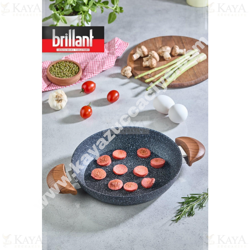 BRİLLANT SAHAN ÇİFT KULPLU TAVA ALPHA GRANİT 20 CM 1*12