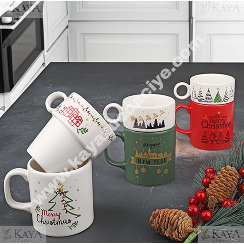 KSV KERAMİKA KUPA JOKER 2 Lİ SİLİNDİR KUPA 1*6