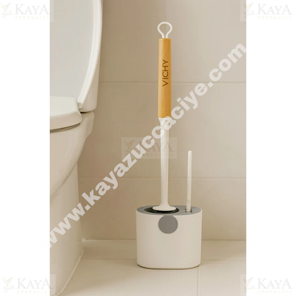 VICHY KLOZET FIRÇASI AHŞAP SAPLI TEMİZLİK FIRÇALI 6603 1*52