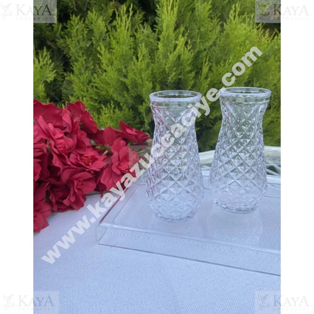 MLN CAM NİL MODEL VAZO 6x12 CM 1*70