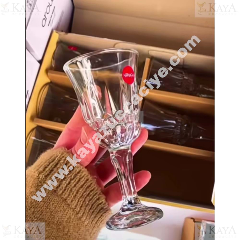 KAVEH KAHVE YANI 6 LI AYAKLI CAM BARDAK 1*6