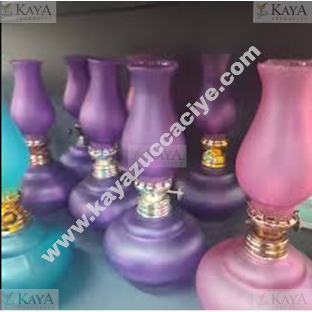 ROSE GLASS GAZ LAMBASI NOSTALJİK ORTA BOY LUX 1*48