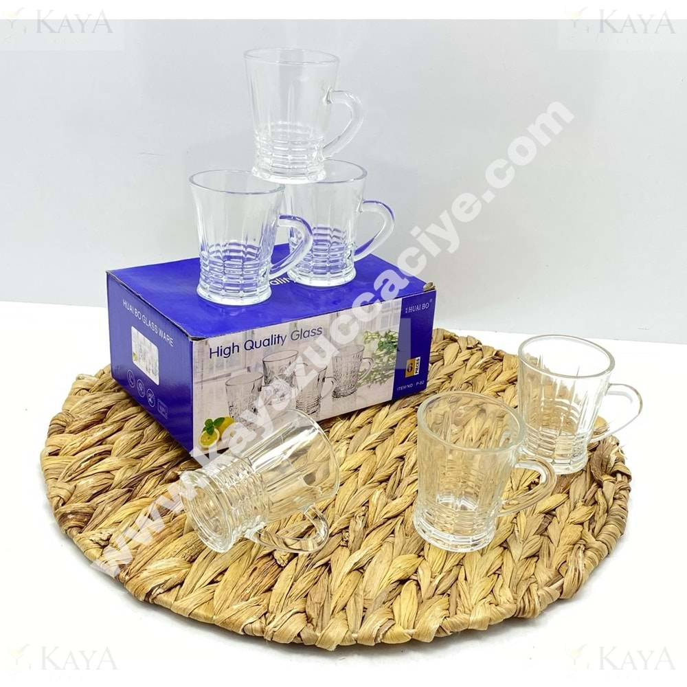 HİGH QUALİTY GLASS 6 LI CAM KUPA 1*12