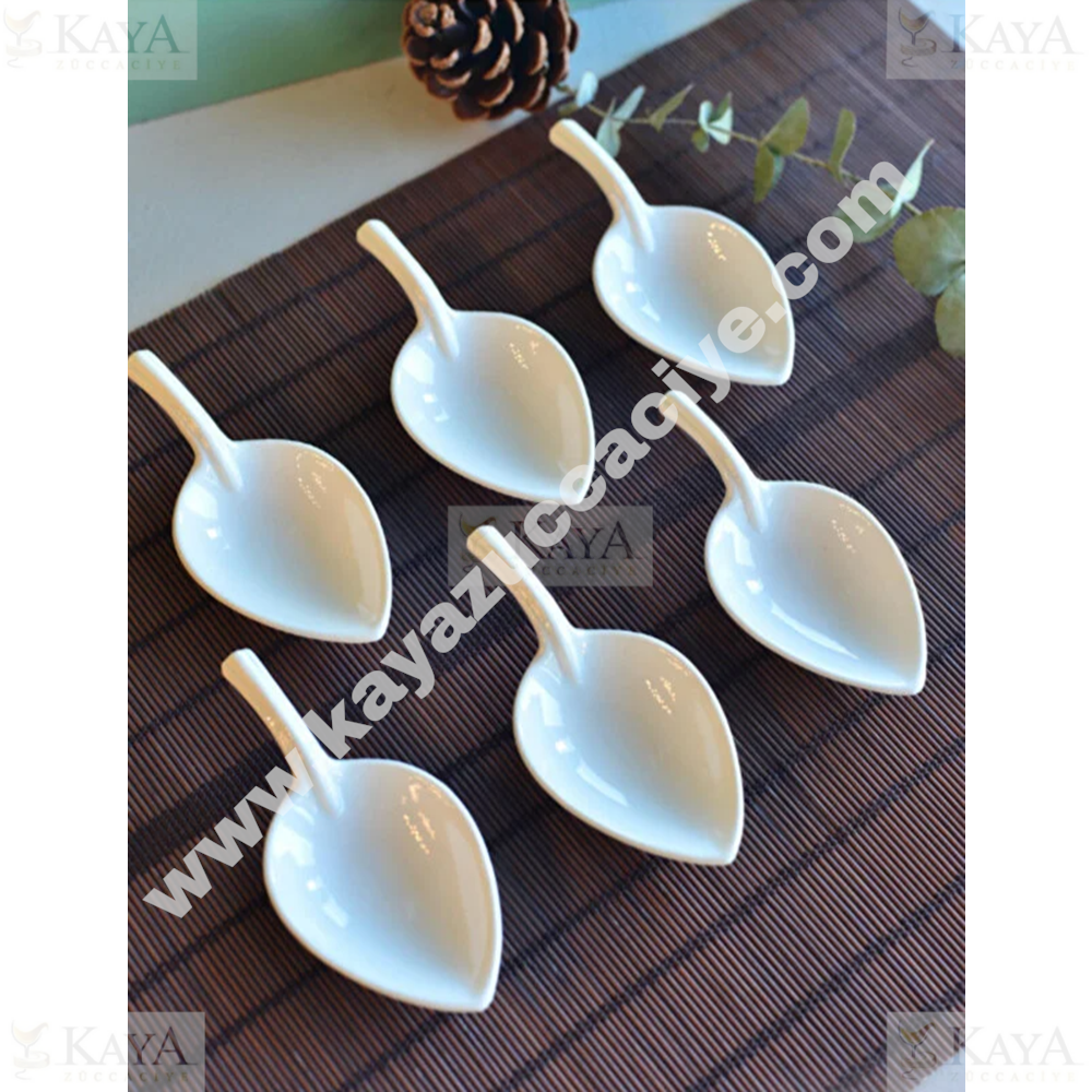 TEKBİR PORSELEN YAPRAK MODEL SOSLUK ADET 1*6
