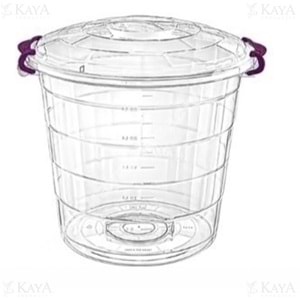 BURSEV TETRİS BAKLİYAT KOVASI ŞEFFAF 30 LT 1*10