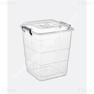 BURSEV TETRİS KARE SAKLAMA KABI 4 NO 21 LT 1*12