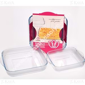 BRART TEPSİ 2 Lİ KARE PETEKLİ TEPSİ 27 CM-21 CM 1*4