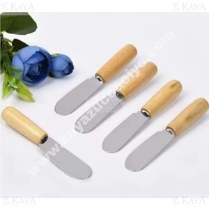 MTR AHŞAP SAPLI MİNİ NUTELLA TEREYAĞ SÜRME BIÇAK 6 LI 1*90