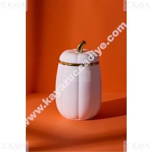 PEROTTİ PORSELEN KABAK KAPAKLI KAVANOZ 18 CM MEDİUM 1*8