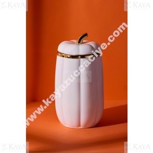 PEROTTİ PORSELEN KABAK KAPAKLI KAVANOZ 23 CM LARGE 1*8