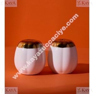 PEROTTİ PORSELEN KABAK TUZLUK & BİBERLİK 2 Lİ SET 1*12