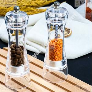 HEREVİN AKRİLİK BAHARATLIK ÖĞÜTÜCÜ DEĞİRMEN 16,5 CM 1*12