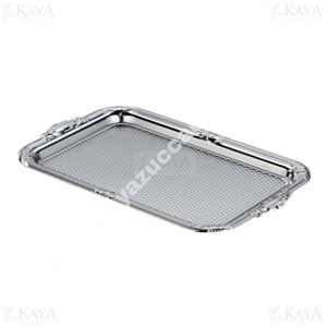 MTR TEPSİ GÜMÜŞ MODEL KARE 38x24 CM 1*25