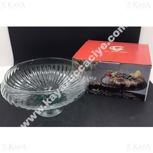 GLASSCOM AKDENİZ LORA AYAKLI MEYVELİK 24 CM BASIK 1*4