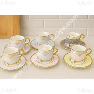 MTR PORSELEN KAHVE FİNCAN TAKIMI 6 LI 1*12