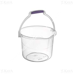 BURSEV TEMİZLİK KOVASI ŞEFFAF 8 LT 1*24