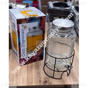 MTR CAM SEBİL STANDLI VE MUSLUKLU DAMACANA 3 LT 1*6