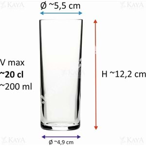 PAŞABAHÇE LİMONATA BARDAĞI 1209697 GLASS4YOU 6 LI 1*9