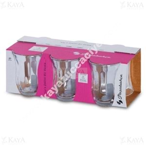 PAŞABAHÇE ÇAY BARDAĞI CİHANGİR OPTİKLİ 6 LI 1*12