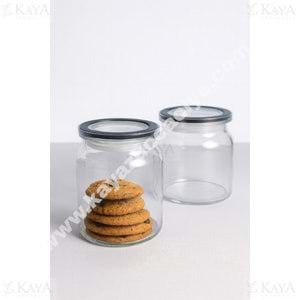 PAŞABAHÇE KAVANOZ CAM KAPAKALI 1*24