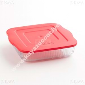 BRART BORCAM KAPAKLI KARE 21 CM 1*6