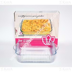 BRART TEPSİ KÜÇÜK KARE OPTİKLİ TEPSİ 21 CM 1*6
