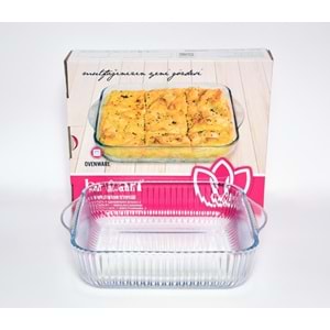 BRART TEPSİ BÜYÜK KARE OPTİKLİ TEPSİ 27 CM 1*6