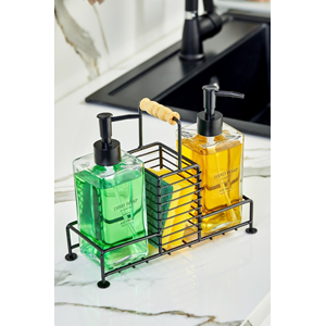 AJE CAM SIVI SABUNLUK SÜNGERLİKLİ 2 Lİ METAL STANDLI 2004 1*12