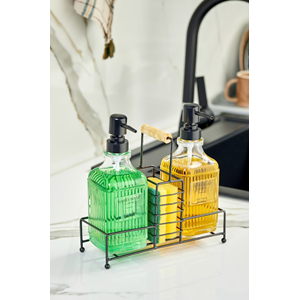 AJE CAM SIVI SABUNLUK SÜNGERLİKLİ 2 Lİ METAL STANDLI 2005 1*12