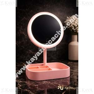 AJE MAKYAJ AYNASI IŞIKLI YUVARLAK ORGANİZERLİ 1*60