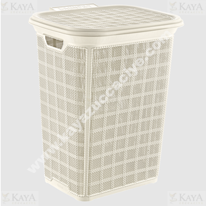 BEE HOME JUTE KİRLİ ÇAMAŞIR SEPETİ 60 LT 1*6
