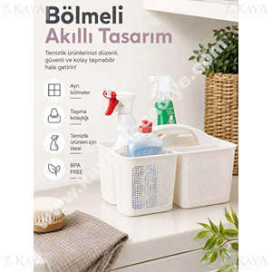 BEE HOME JUTE BÖLMELİ DETERJANLIK ORGANİZERİ 1*24