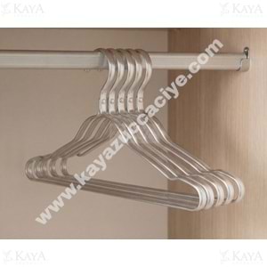 BZD IVORY ELBİSE ASKISI 5 Lİ ALÜMİNYUM 1*102