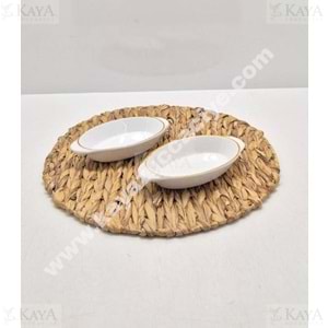 ASEL SERAMİK ÇEREZLİK KULAKLI OVAL KULPLU 10x18,5 CM 1*56